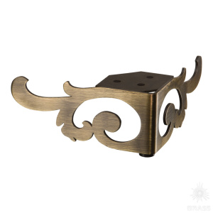 KAX-4605-0065-A08 Опора мебельная резная, античная бронза