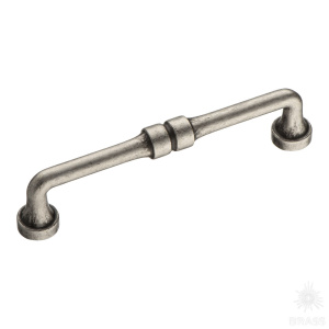 551-128-Silver Ручка скоба, серебро 128 мм