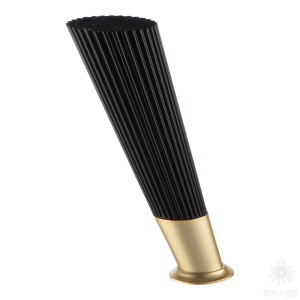 3510 0160 Matt Black/Gold Varak Опора мебельная SUIT, чёрный/матовое золото 160 мм