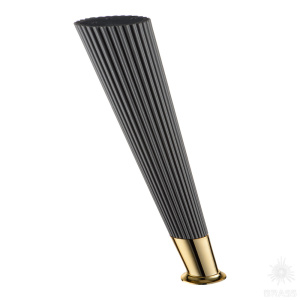 3510 0230 Matt Fume/Metalized Gold Опора мебельная SUIT, матовый серый/глянцевое золото 230 мм