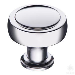 1915 0038 CR Ручка кнопка, глянцевый хром