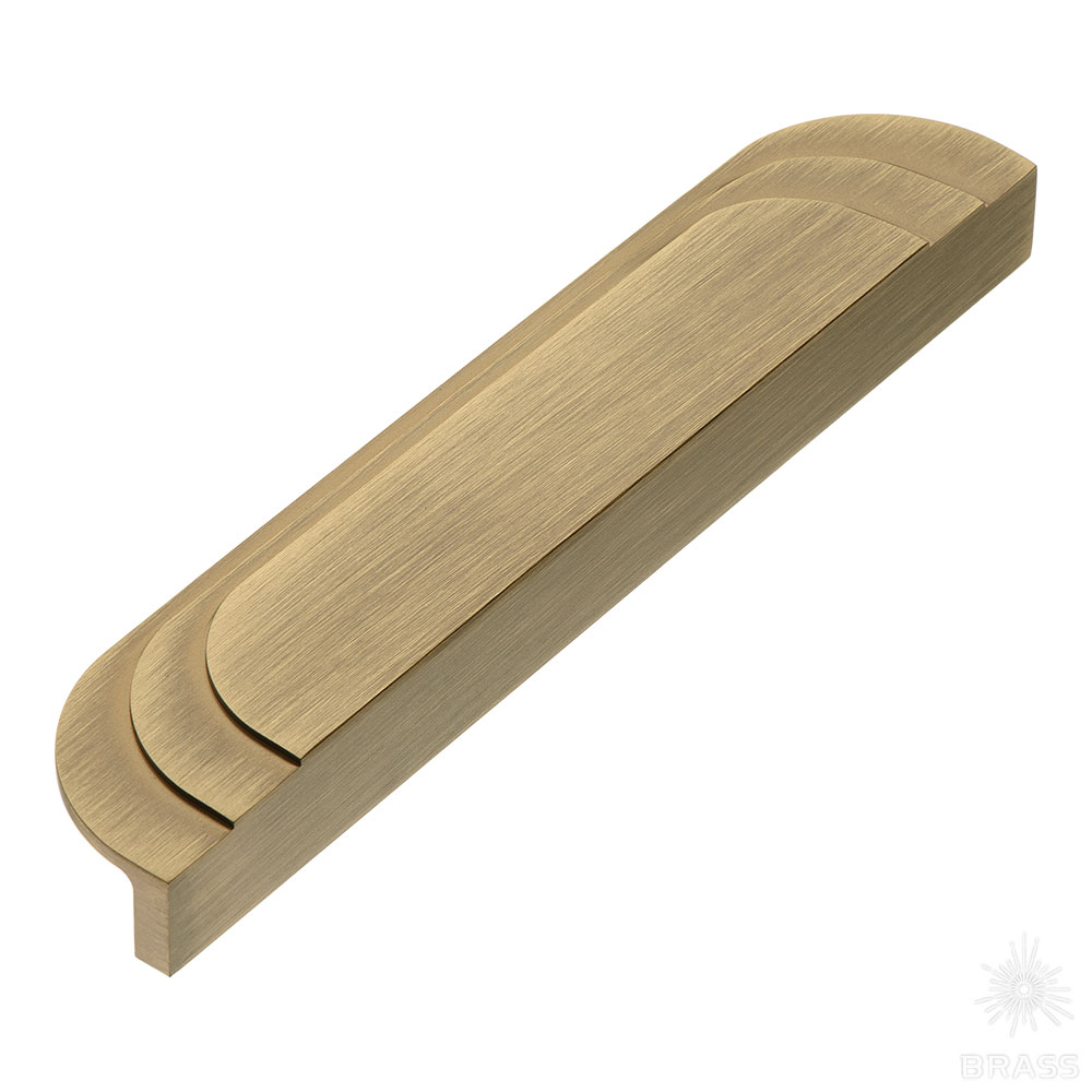 9358 0192 ABM Ручка накладная, состаренная латунь 192 мм