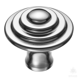 1935 0038 PN Ручка кнопка, глянцевый никель