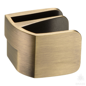 17.40.084-0 Комплект ручек «SQUARE» для стеклянных дверок, цвет бронза