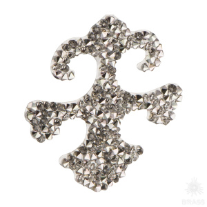 702810-001CAL Swarovski elements Декоративная накладка Valentina, серебро