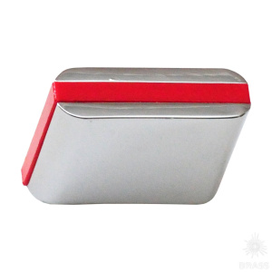 429025MP02PL17 Ручка кнопка, глянцевый хром/красный