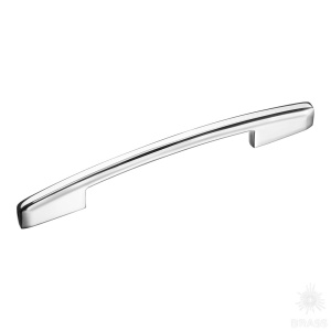 4160 0128 CR Ручка скоба, глянцевый хром 128-160 мм