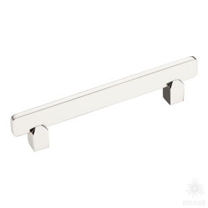 2554-080-128 Ручка скоба, глянцевый никель 128 мм