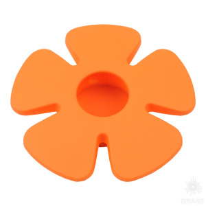 435025ST08 Ручка кнопка детская, цветок оранжевый