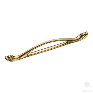 4470 0160 GL Ручка скоба современная классика, глянцевое золото 160 мм