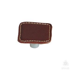 1002.0030.021.176 Ручка кнопка эксклюзивная коллекция, коричневая кожа