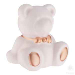 9037 Т1-PGP Teddy boy Ручка кнопка Мишка, пудра/розовое золото