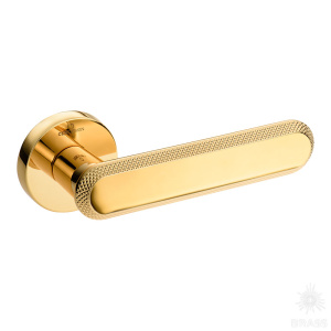5102 010MP11 NOLA Ручка дверная, глянцевое золото (комплект 2 шт)