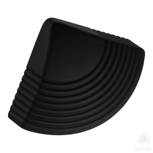 2025.064 Matt Black Ручка кнопка модерн, чёрный 64 мм