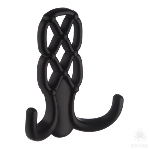 737MP24 Крючок мебельный, чёрный