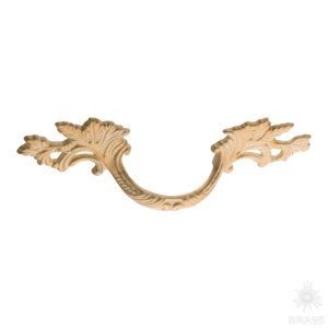 15.136.01.20.FIL Ручка скоба, слоновая кость с позолотой 96 мм