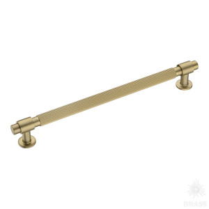 9380 0224 GB-GB Ручка рейлинг, матовая латунь 224 мм