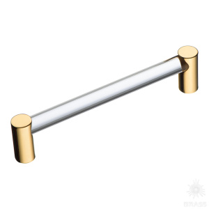 BU 016.128.19 Ручка рейлинг, глянцевое золото 128 мм