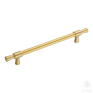 4690 0192 BB-BB Ручка рейлинг, матовое золото 192 мм