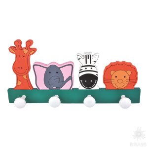 944SU Вешалка деревянная, животные