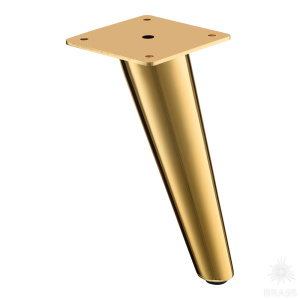 KAX-0433-0180-А09 Опора мебельная, глянцевое золото