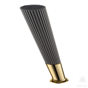 3510 0160 Matt Fume/Metalized Gold Опора мебельная SUIT, матовый серый/глянцевое золото 160 мм