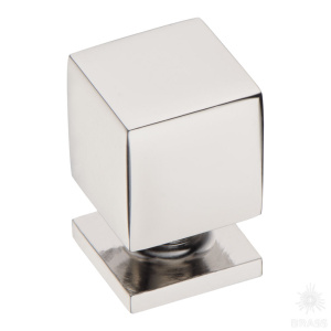 1954 0014 PN Ручка кнопка, глянцевый никель