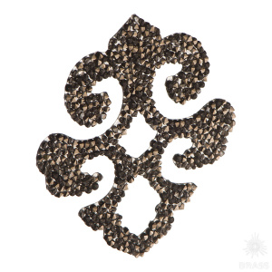 702812-001SSHA Swarovski elements Декоративная накладка Valentina, тёмно-серый