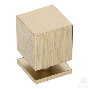 1954 0018 ELX5 Ручка кнопка, брашированная латунь