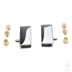 00861 Комплект петля для стеклянной двери (компл. 2 шт) Хром