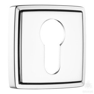 9164 MP02 CYLINDER ROSETTE Накладка с цилиндрическим отверстием для ключа, глянцевый хром (комп 2шт)