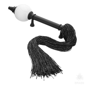 SULTAN-85-128-WHITE-BLACK Ручка скоба, чёрный 128 мм