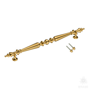 10107-003-28-500 Ручка скоба, глянцевое золото