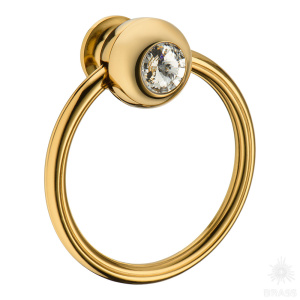 07106S-12-003-2 Ручка кольцо, глянцевое золото 