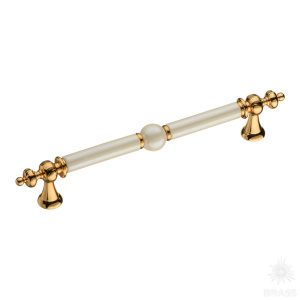 2231-69-192-PEARL Ручка скоба, глянцевое золото 192 мм