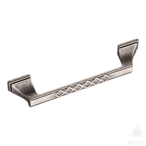 15.127.128.16 Ручка скоба современная классика, старое серебро 128 мм