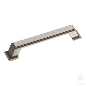 4235 0128 OSM Ручка скоба, старое серебро 128 мм
