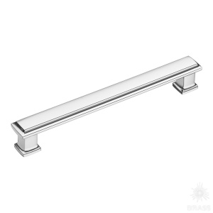 1104 160MP02 Ручка скоба, глянцевый хром 160 мм