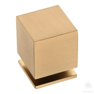 1954 0025 GB Ручка кнопка, матовая латунь