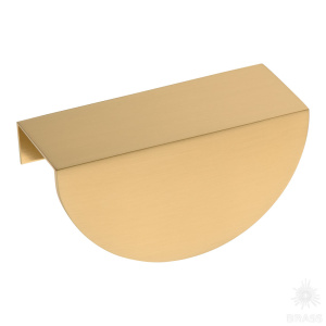1233-64-Champagne Gold Ручка торцевая, матовая латунь 64 мм