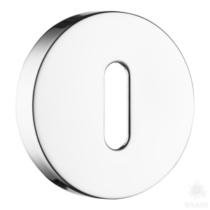 9189 MP02 ROOM ROSETTE Накладка с овальным отверстием для ключа, глянцевый хром (комплект 2 шт)