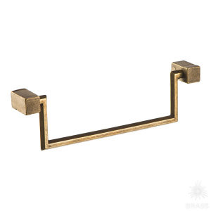 4597-22 Ручка скоба классика, старая бронза 96 мм