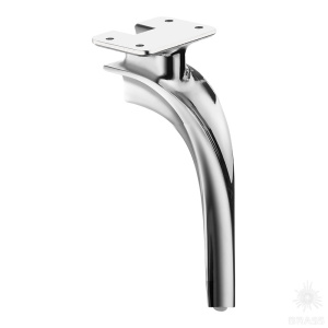 2390 0210 Chrome Опора мебельная CRUZ, глянцевый хром 210 мм