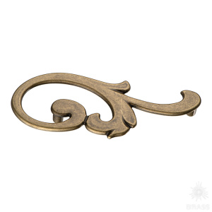 15.141.01.02 right Ручка скоба, глянцевая бронза 96 мм