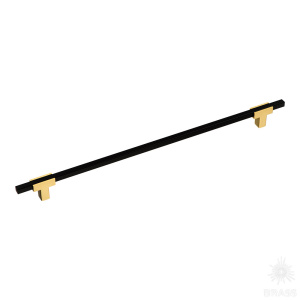 778-320-Matt Gold-Matt Black Ручка рейлинг, сатинированное золото/чёрный 320 мм