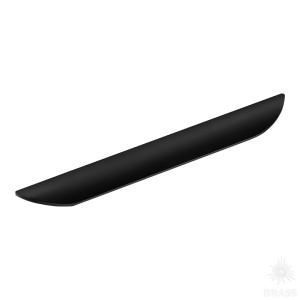 1205-160-Matt Black Ручка накладная, чёрный 160 мм