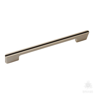 182160MP04PL15 Ручка скоба, матовый никель/коричневый 160 мм