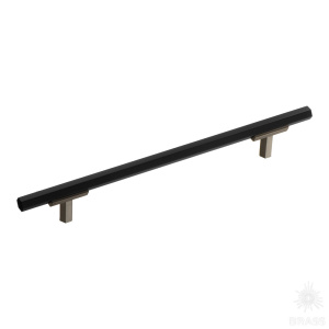 776-160-Titanium-Matt Black Ручка рейлинг, графит/чёрный 160 мм
