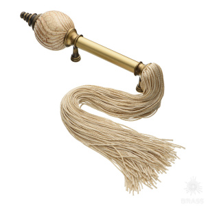 SULTAN-41-128-BROWN-KREM Ручка скоба, античная бронза 128 мм