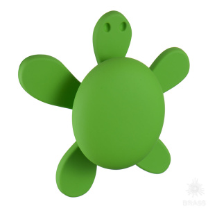 456025ST06 Ручка кнопка детская, черепаха зелёная